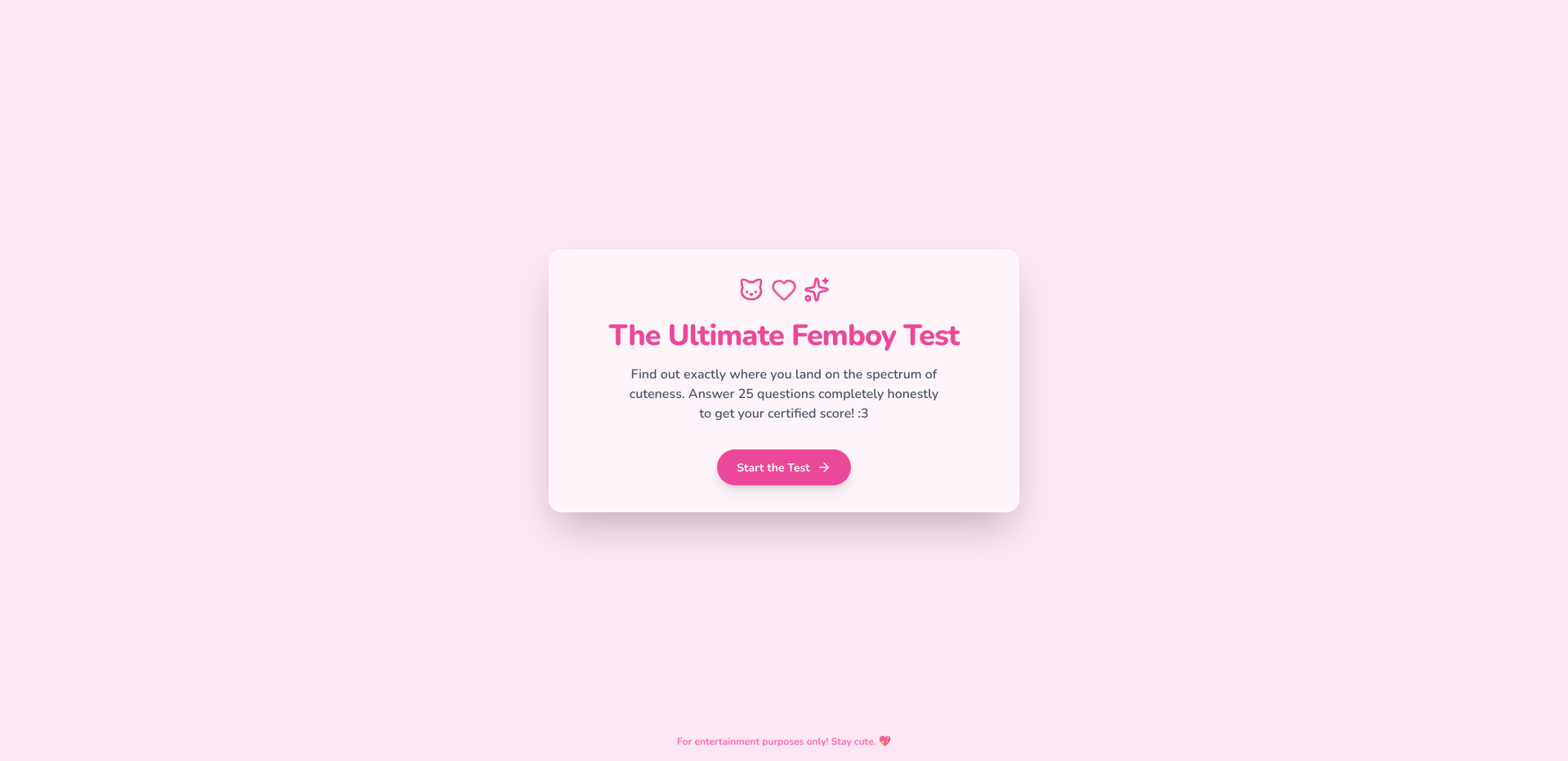 The Ultimate Femboy Test